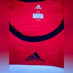 Adidas tank top size M red